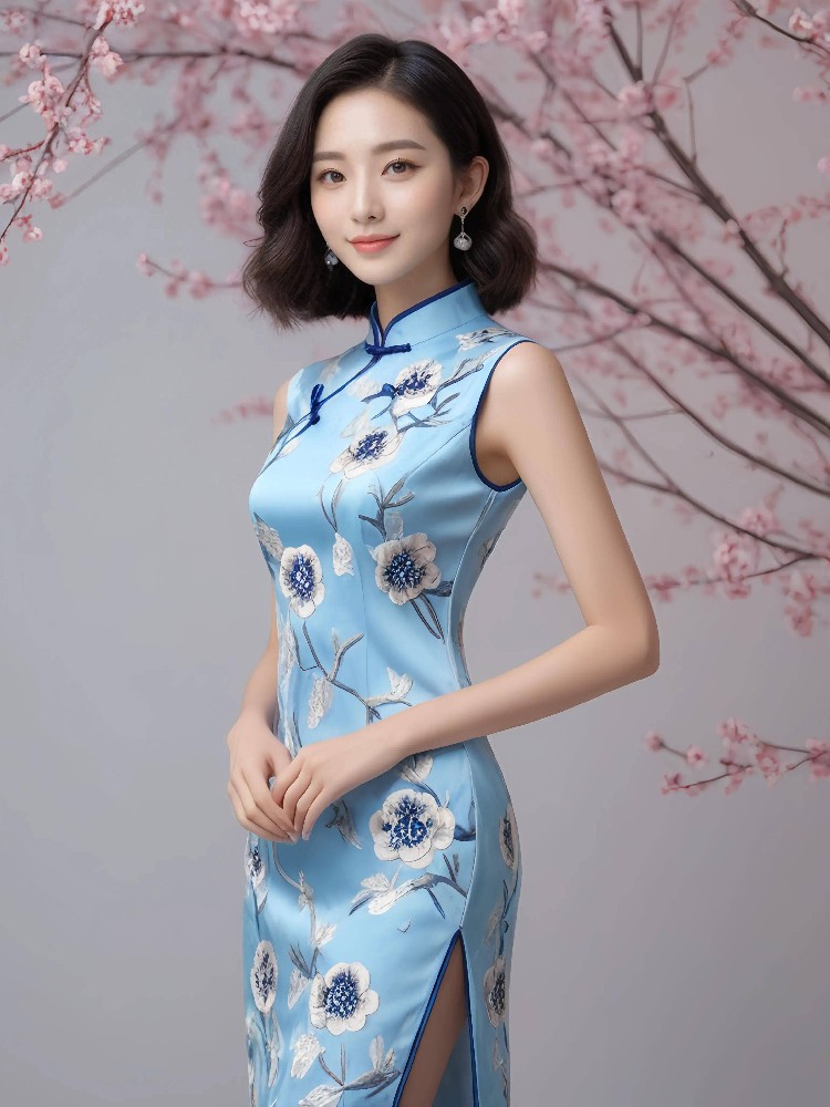青花旗袍：独爱那抹清雅韵味