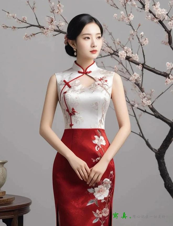 旗袍美女高清全身照，知性优雅，百看不厌！